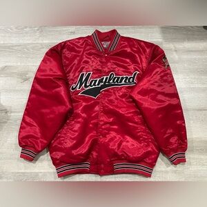 I272 Team Pride University of Maryland Terrapins Varsity Jacket Mens XL *FLAWS